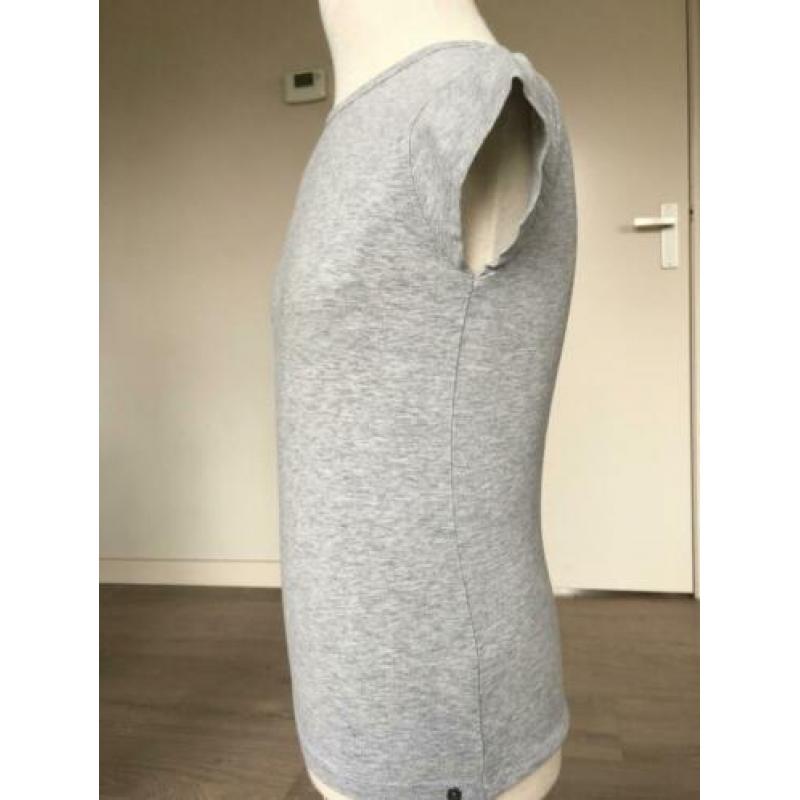 NO NO shirt grijs + stretch nieuwstaat mt 122 / 128 D4