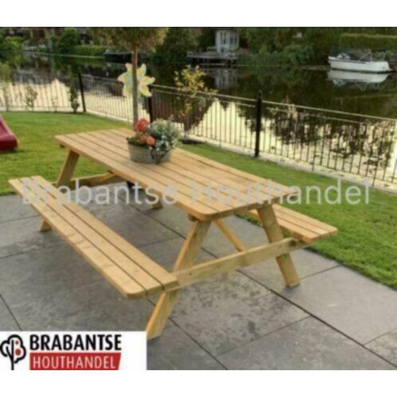 Picknicktafel nieuw SUPER kwaliteit tuinbank houten bank