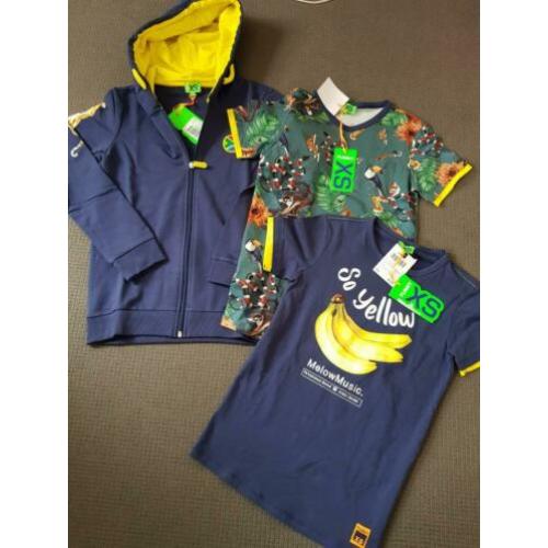 Funky XS sweatvest en twee shirts maat 146-152