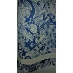 Geisha - jurk jeans blauw tinten broderie katoen Maat 34/36