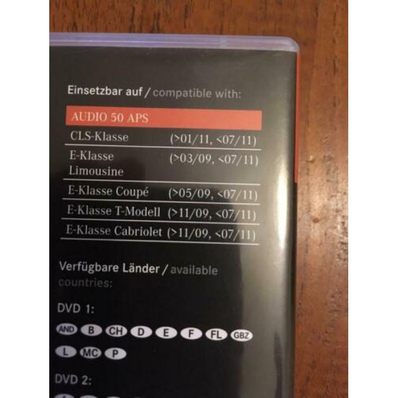 Mercedes navigatie update 2015/2016 audio 50 aps dvd Europa