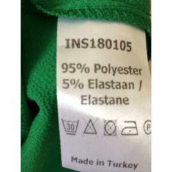 Prachtige nieuwe groene tuniek van In Shape. Maat XXL.