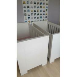 Ledikant / kinderbed en commode, Interbaby Miami, wit