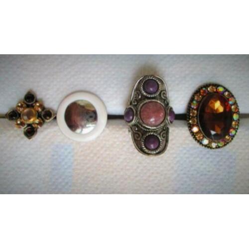 Ring~Theater~Toneel~Kostuumsieraden~Ringen~Grote Stenen~Carn