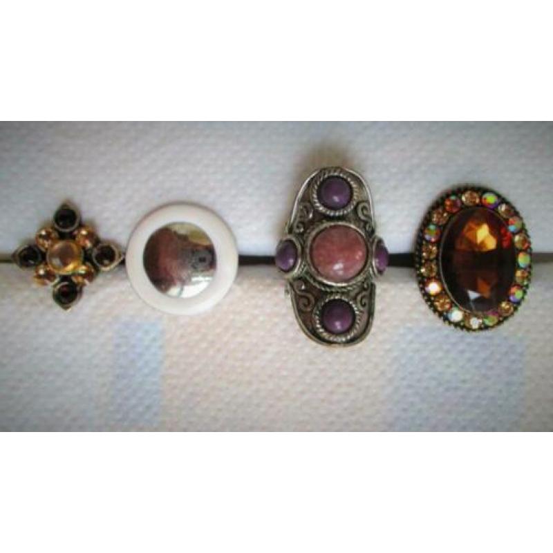 Ring~Theater~Toneel~Kostuumsieraden~Ringen~Grote Stenen~Carn
