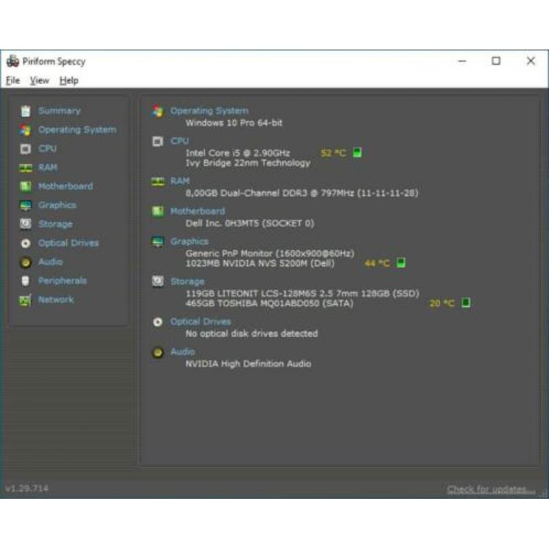 Dell E6430 laptop I5, 128 GB SSD, 8 GB RAM, 500 GB HDD