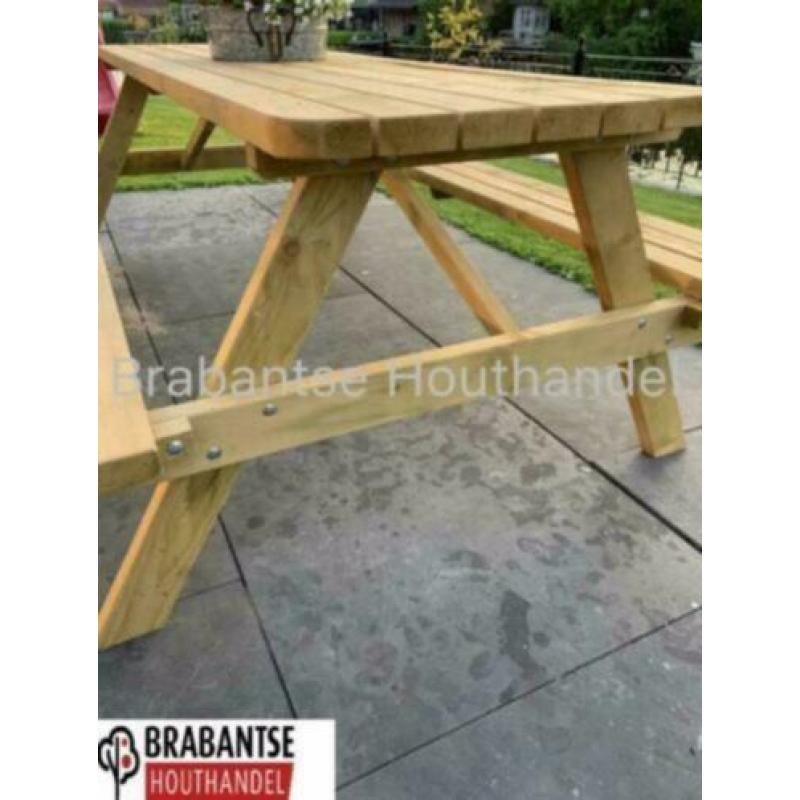 Picknicktafel nieuw SUPER kwaliteit tuinbank houten bank