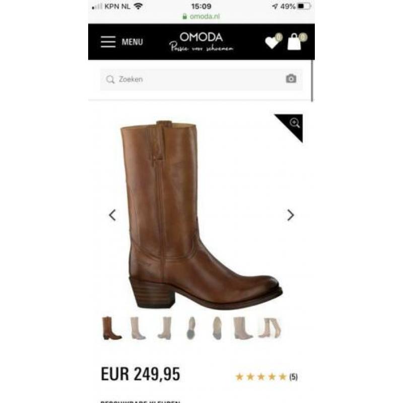Sendra cowboylaarzen cognac 40