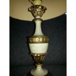 schemerlamp tafel lampcreme champagne - 50 60 70 - vintage