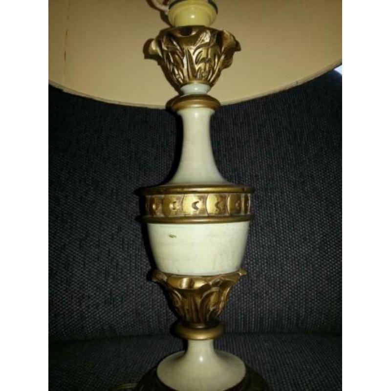 schemerlamp tafel lampcreme champagne - 50 60 70 - vintage