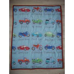 Babydeken boxkleed voertuigen auto's stoer handmade incl vzk