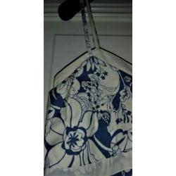 Geisha - jurk jeans blauw tinten broderie katoen Maat 34/36
