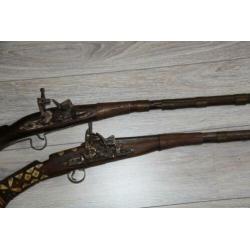 2 Ottomaanse rijk musket geweer Shishana/Tufek 18e eeuws
