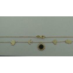 Bedelketting 14kt goud