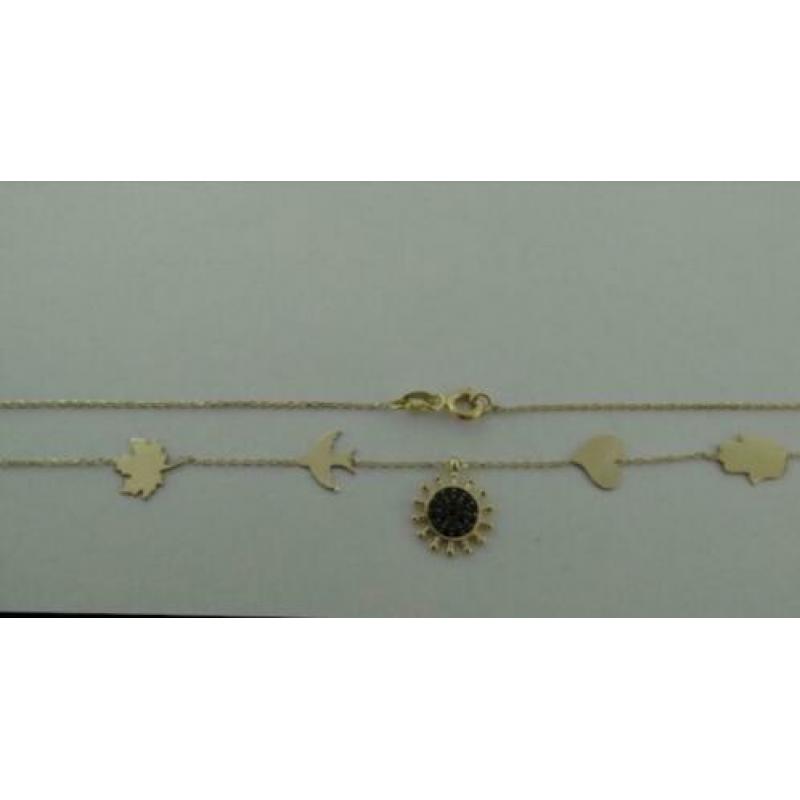 Bedelketting 14kt goud