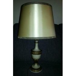 schemerlamp tafel lampcreme champagne - 50 60 70 - vintage
