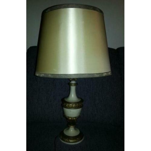 schemerlamp tafel lampcreme champagne - 50 60 70 - vintage