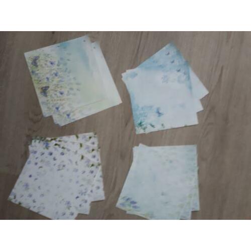 12 Scrapbook vellen 15x15cm Marjolein Bastin