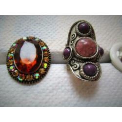 Ring~Theater~Toneel~Kostuumsieraden~Ringen~Grote Stenen~Carn