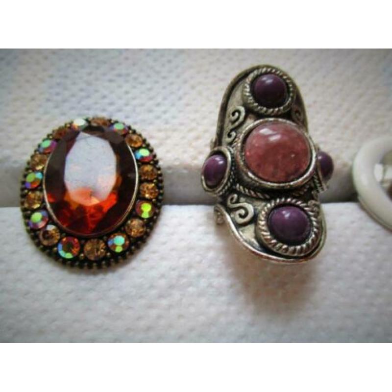 Ring~Theater~Toneel~Kostuumsieraden~Ringen~Grote Stenen~Carn