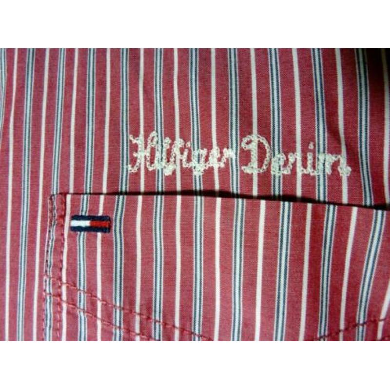 Rood gestreept overhemd van Tommy Hilfiger