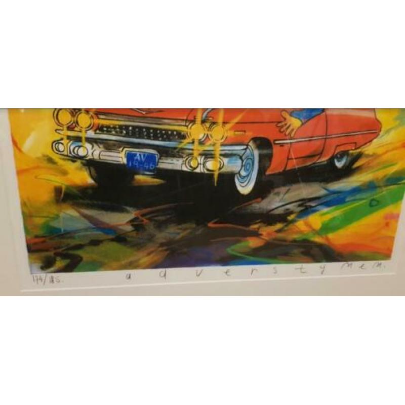Te koop! Ad Verstijnen - Cadillac - Zeefdruk