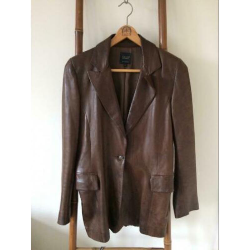 Pauw vintage jasje/blazer leer mt. 1