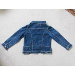 Blauwe spijkerjas maat 128 Okaidi jeans