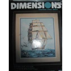 Borduurpakket Clipper schip DImensions nieuw