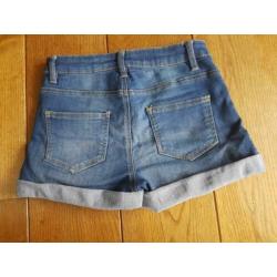 spijkershort met omslag. maat 36 van Denim Co