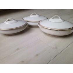 Villeroy & Boch Bonn, jaren 60 dekschalen, brocante, vintage