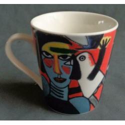 CORNEILLE mok H8,5xO8cm 20cl kop beker COBRA mug cup Tasse B