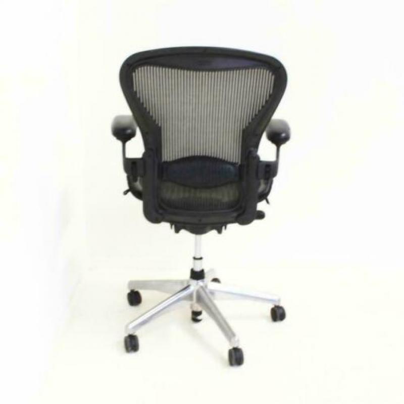 Bureaustoelen, Herman Miller Aeron, Type B, Grijs / Chroom