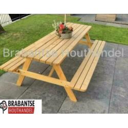 Picknicktafel nieuw SUPER kwaliteit tuinbank houten bank