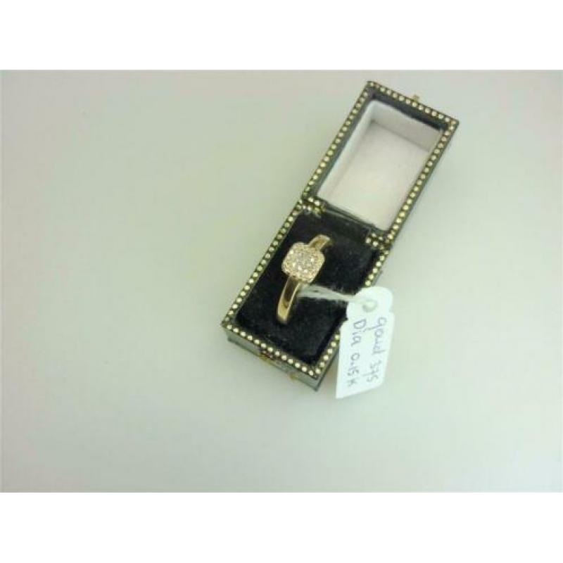 Ring goud met 0.15K diamant / Z6183