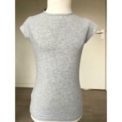 NO NO shirt grijs + stretch nieuwstaat mt 122 / 128 D4