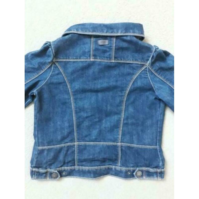 Blauwe spijkerjas maat 128 Okaidi jeans
