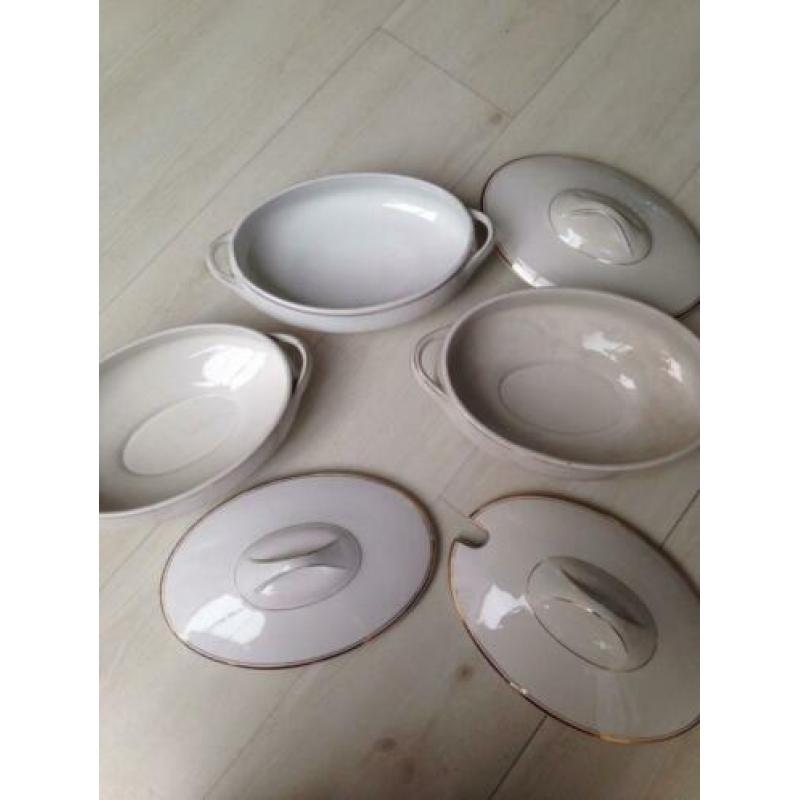 Villeroy & Boch Bonn, jaren 60 dekschalen, brocante, vintage