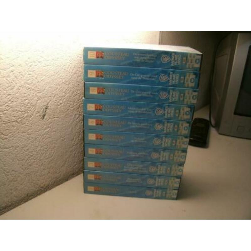 vhs 108 10 banden van cousteau odyssey samen