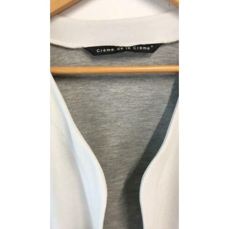 Crème de la crème vest offwhite maat S izgst