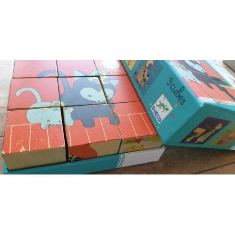 Djeco blokkenpuzzel Miauw