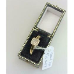 Ring goud met 0.15K diamant / Z6183