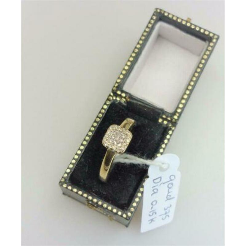 Ring goud met 0.15K diamant / Z6183