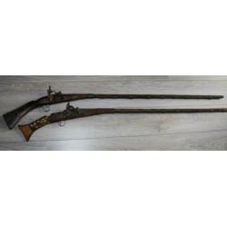 2 Ottomaanse rijk musket geweer Shishana/Tufek 18e eeuws