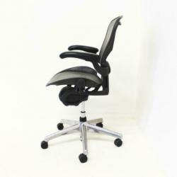 Bureaustoelen, Herman Miller Aeron, Type B, Grijs / Chroom