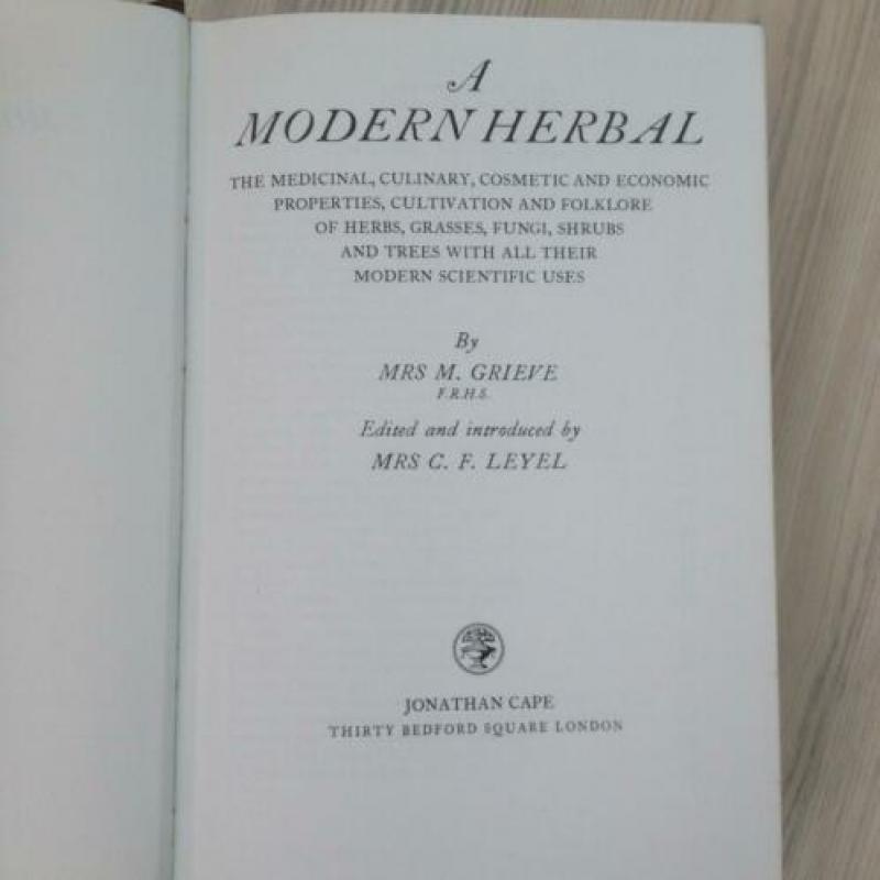 A modern herbal- M. Grieve
