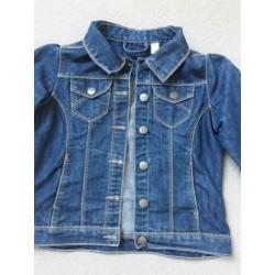 Blauwe spijkerjas maat 128 Okaidi jeans