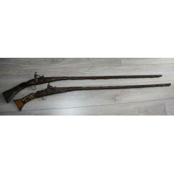2 Ottomaanse rijk musket geweer Shishana/Tufek 18e eeuws