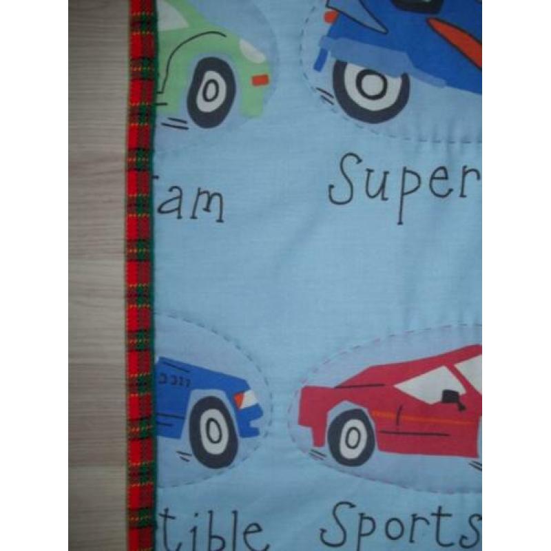 Babydeken boxkleed voertuigen auto's stoer handmade incl vzk