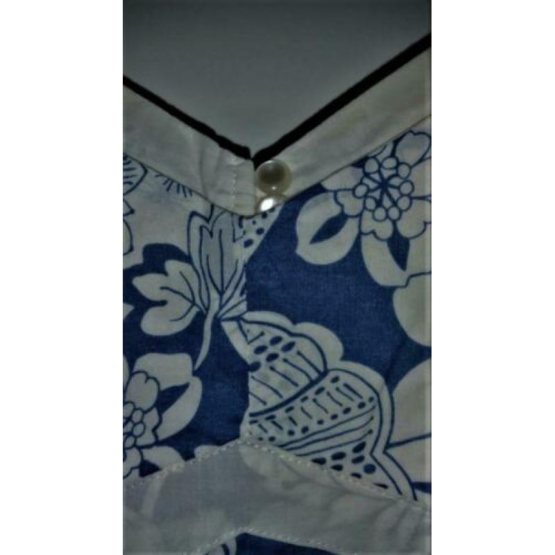 Geisha - jurk jeans blauw tinten broderie katoen Maat 34/36